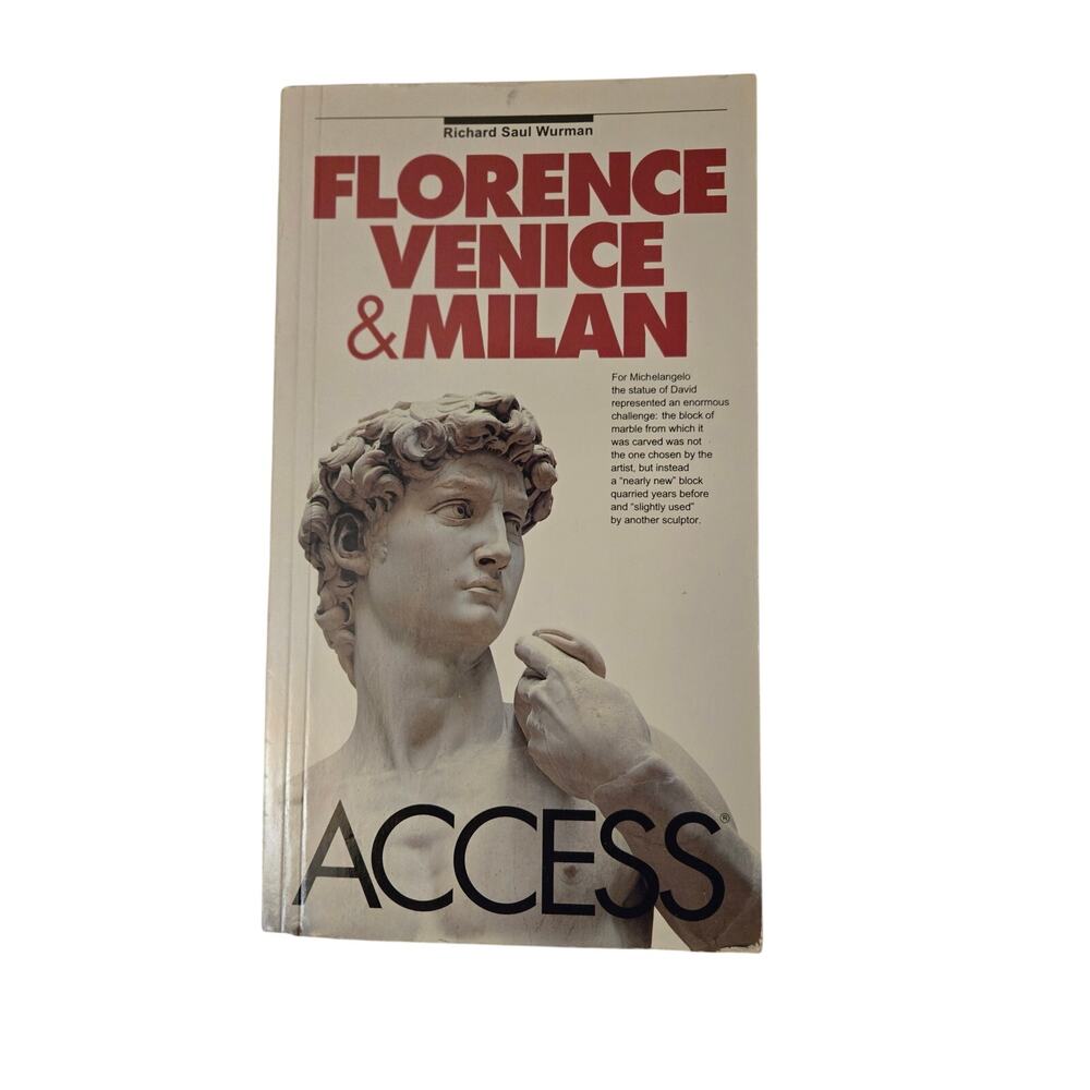 Florence Venice & Milan access by Richard Saul Wurman 0062770810 harper
